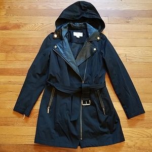 MICHAEL Michael Kors Black Raincoat